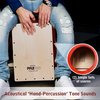 Pyle Snare-Style Cajon Wooden Percussion Box PCJD25